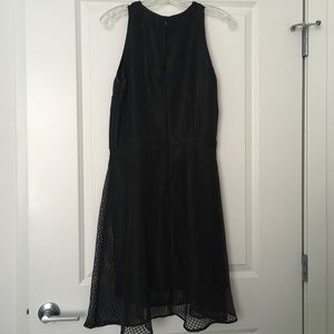 High Neck LBD- with geometric mesh overlay